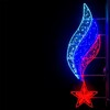 Миниатюра фото светодиодная консоль «звезда с российским флагом» 60 х 200 см, триколор, 220в ltc lc-13407 | 220svet.ru