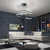 Миниатюра фото подвесной светодиодный светильник с пультом управления eurosvet posh 90175/5 хром  | 220svet.ru