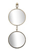 Миниатюра фото зеркало на подвесе двойное garda decor 79mal-9231-86g | 220svet.ru