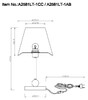 Миниатюра фото настольная лампа arte lamp elba a2581lt-1cc | 220svet.ru