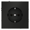 Миниатюра фото розетка встраиваемая с заземлением 16а voltum s70 vls040108 (черный матовый) | 220svet.ru