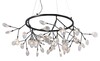 Миниатюра фото подвесная люстра crystal lux evita sp45 d black/transparent | 220svet.ru