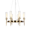 Миниатюра фото люстра alouette 6 brass | 220svet.ru
