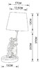 Миниатюра фото настольная лампа arte lamp gustav a4420lt-1wh | 220svet.ru