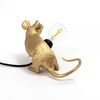 Миниатюра фото настольная лампа mouse lamp lyie down gold usb seletti | 220svet.ru