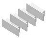 Миниатюра фото заглушка для накладного алюминиевого профиля gp2001 ambrella light illumination gp8400 | 220svet.ru