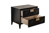 Миниатюра фото тумба прикроватная черная garda decor 151sv-00008 | 220svet.ru