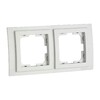 Миниатюра фото рамка 2-постовая mono electric larissa белый 103-191900-161 | 220svet.ru