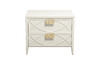 Миниатюра фото тумба прикроватная бежевая garda decor 151sv-00007 | 220svet.ru