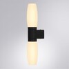 Миниатюра фото подсветка для зеркал arte lamp aqua-bastone a1209ap-2bk | 220svet.ru