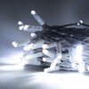 Миниатюра фото гирлянда нить 10м белая 220в, 100 led, провод белый каучук 2,3мм, ip65 ltc eco100-8-2w | 220svet.ru