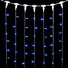 Миниатюра фото гирлянда занавес 1 x 9 м синий 220в, 900 led, провод прозрачный пвх, ip54 ltc pcl901-10-2b | 220svet.ru