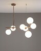 Миниатюра фото подвесная люстра moderli molecule v10841-7p | 220svet.ru