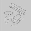Миниатюра фото трековый магнитный светодиодный светильник maytoni focus led tr032-2-5w4k-m-bbs | 220svet.ru
