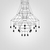 Миниатюра фото подвесная люстра imperium loft vibia wireflow 75118-22 | 220svet.ru