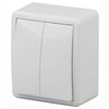Миниатюра фото переключатель двухклавишный с подсветкой эра 10ax 250v 11-1205-01 б0020666 | 220svet.ru