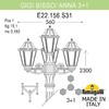 Миниатюра фото садово-парковый фонарь fumagalli gigi bisso/anna 3+1 e22.156.s31.bye27 | 220svet.ru