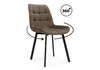 Миниатюра фото стул поворотный на металлокаркасе woodville челси 360 п коричневый (zd 233) / черный np 632539 | 220svet.ru