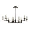 Миниатюра фото потолочная люстра на штанге lumion madonna 6555/12c черный | 220svet.ru