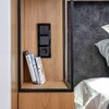 Миниатюра фото выключатель двухклавишный проходной werkel черные матовый w1122008 | 220svet.ru