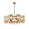 Миниатюра фото подвесная люстра indigo delizia 12047/8p brass v000572 | 220svet.ru