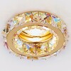 Миниатюра фото встраиваемый светильник ambrella light crystal k112 pr/g | 220svet.ru