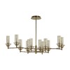 Миниатюра фото потолочная люстра на штанге lumion madonna 6554/12c бронза | 220svet.ru
