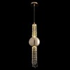 Миниатюра фото подвесной светодиодный светильник crystal lux navajo sp3w led gold | 220svet.ru
