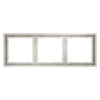 Миниатюра фото рамка пластиковая на 3 поста voltum s70 vls100303 (кашемир) | 220svet.ru