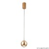 Миниатюра фото подвесной светодиодный светильник crystal lux caro sp led gold | 220svet.ru