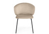 Миниатюра фото стул на металлокаркасе woodville рикко темно-бежевый (h-07) / черный 674673 | 220svet.ru