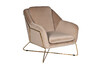 Миниатюра фото кресло велюр бежевый/мат.золотой garda decor 46as-ar2976-bg | 220svet.ru