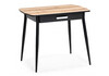 Миниатюра фото стол деревянный woodville вики делано / черный 587511 | 220svet.ru