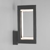 Миниатюра фото уличный настенный светодиодный светильник elektrostandard frame 1527 techno led серый a051856 | 220svet.ru