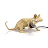 Миниатюра фото настольная лампа mouse lamp lyie down gold usb seletti | 220svet.ru