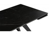 Миниатюра фото керамический стол раскладной woodville дарвин 160(220)х89 черный мрамор 626047 | 220svet.ru