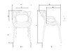 Миниатюра фото набор 2шт стул обеденный dobrin masters lmzl-pp601-n2_p_gr-01-13319 | 220svet.ru
