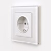 Миниатюра фото розетка с заземлением белый матовый werkel w1171061 | 220svet.ru