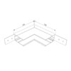 Миниатюра фото коннектор l-образный внутренний elektrostandard slim magnetic 85091/00 a057206 | 220svet.ru