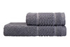 Миниатюра фото полотенце серое garda decor 119val-arg5090-pol ser | 220svet.ru