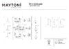 Миниатюра фото подвесной светильник maytoni basic colors mod168pl-01b | 220svet.ru