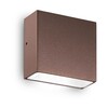Миниатюра фото уличный настенный светильник ideal lux tetris-1 ap1 coffee | 220svet.ru