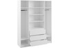 Миниатюра фото шкаф woodville мадера лдсп белый 520852 | 220svet.ru