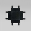Миниатюра фото четырёхсторонний соединитель для накладного шинопровода elektrostandard flat magnetic 85003/00 | 220svet.ru