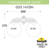 Миниатюра фото светильник уличный настенный fumagalli porpora/g250 g25.141.000.vxf1rdn | 220svet.ru