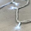 Миниатюра фото гирлянда нить 10м белая 220в, 75 led, провод белый каучук, ip65 ltc ll75-8-2w | 220svet.ru