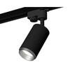 Миниатюра фото комплект трекового светильника ambrella light xt6323043 sbk/mch черный песок/хром матовый (a2521, c6323, n6123) | 220svet.ru