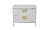Миниатюра фото тумбочка прикроватная бежевая garda decor gd-000014 | 220svet.ru