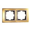 Миниатюра фото рамка 2-постовая mono electric chrome золото 106-440000-161 | 220svet.ru