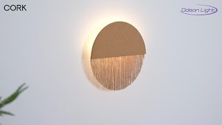 Миниатюра фото настенный светильник odeon light cork 7073/15wl бежевый | 220svet.ru